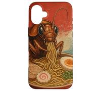 Funny Cockroach Eating Ramen Art Japanese Case for iPhone 16 Plus