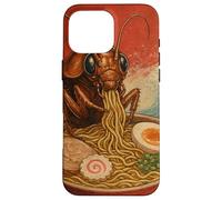 Funny Cockroach Eating Ramen Art Japanese Case for iPhone 16 Pro Max