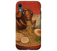 Funny Cockroach Eating Ramen Art Japanese Case for iPhone XR