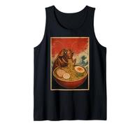 Funny Cockroach Eating Ramen Art Japanese Tank Top