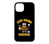 Funny Code Brown Survivor Saying Sarcastic Case for iPhone 13