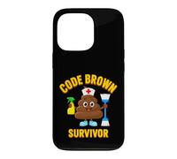 Funny Code Brown Survivor Saying Sarcastic Case for iPhone 13 Pro