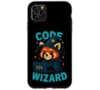 Funny Code Wizard Red Panda Programmer Design Case for iPhone 11 Pro Max