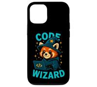 Funny Code Wizard Red Panda Programmer Design Case for iPhone 12/12 Pro