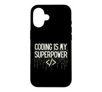Funny Coding is My Superpower Coder Programmer Case for iPhone 16