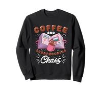 Funny Coffee And Scrapbook Chaos Cool Paper Work Journal Sweatshirt