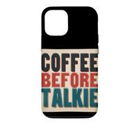Funny Coffee Before Talkie Speech Costume Case for iPhone 12/12 Pro