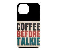 Funny Coffee Before Talkie Speech Costume Case for iPhone 15