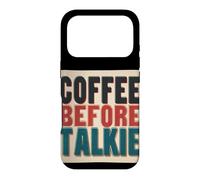 Funny Coffee Before Talkie Speech Costume Case for iPhone 17 Pro
