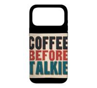 Funny Coffee Before Talkie Speech Costume Case for iPhone 17 Pro Max