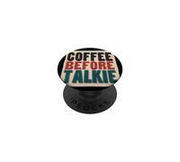 Funny Coffee Before Talkie Speech Costume PopSockets Adhesive PopGrip