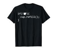 Funny Coffee Coder Coding Caffein Computer Science Nerd Gift T-Shirt