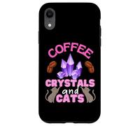 Funny Coffee Crystals and Cats Witch Quote Halloween Cats Case for iPhone XR