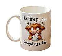 Funny Coffee Cup, Comfortable Handle and Easy Grip, 8x9.5cm, Ceramic Mug, Coffee Mug, Sturdy Ceramic Construction, for Tea, Or Water At The Offices, Apartment, Or School