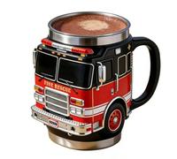Funny Coffee Cup for Men, Insulated and Leak-Proof Fireman Drinking Vessels, Fire Brigade Coffee Cups and Tea Cups, for Tea, Water Juice, Men, Dads, Brothers, Husbands, Birthdays, Holidays