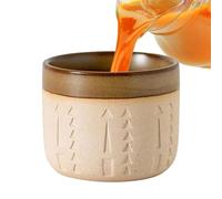 Funny Coffee Cup - Vintage Arabian Architectural Relief Ceramic Mug 250ml | Latte Espresso Drinkware Pottery Design Middle Eastern Style - Small Kitchen Beverage Holder Decorative Gift