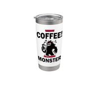 Funny Coffee Design: Without Coffee I'm a Monster! Stainless Steel Insulated Tumbler