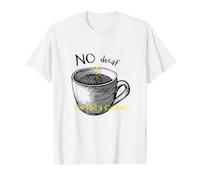Funny Coffee Drinker Saying No Decaf I'm Not a Quitter Value Graphic T-Shirt, Men, White, S