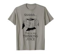 Funny Coffee Drinker Thinking Juice Caffeine Lover T-Shirt
