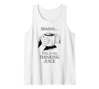 Funny Coffee Drinker Thinking Juice Caffeine Lover Tank Top
