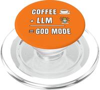 Funny Coffee + LLM AI Tech Humor Prompt Engineering PopSockets PopGrip for MagSafe