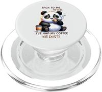 Funny Coffee Lover Panda Design PopSockets PopGrip for MagSafe