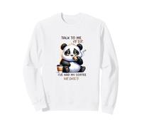 Funny Coffee Lover Panda Design Sweatshirt