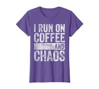 Funny Coffee Lover Shirt I Run On Coffee And Chaos T-Shirt