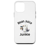 Funny Coffee Lovers Bean Juice Junkie Cute Seagull Case for iPhone 12 mini