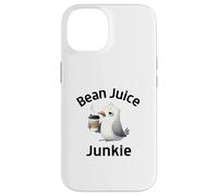 Funny Coffee Lovers Bean Juice Junkie Cute Seagull Case for iPhone 14