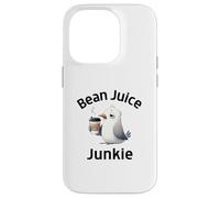 Funny Coffee Lovers Bean Juice Junkie Cute Seagull Case for iPhone 14 Pro