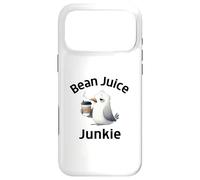 Funny Coffee Lovers Bean Juice Junkie Cute Seagull Case for iPhone 17 Pro Max