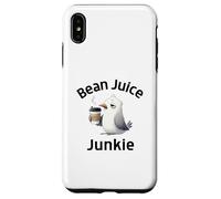 Funny Coffee Lovers Bean Juice Junkie Cute Seagull Case for iPhone XS Max