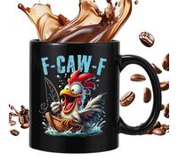 Funny Coffee Mug, 355 ml Chicken Ceramic Mug - Rooster Hot Chocolate Milk Mug, as a Gift for Colleagues and Women for Tea, Coffee, Milk, Hot Chocolate, Drinks at Work and for Ge