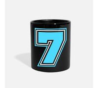 Funny Coffee Mug 7 Number Number Portable Classic Ceramic Mug Coffee Cup Travel Mug 11 Ounce