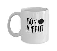 Funny Coffee Mug Bon Appetit Awesome Novelty and Sarcastic Gift 11 oz and Ceramic Tea Cup (11 oz)