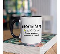Funny Coffee Mug Broken Arm Mug, Broken Arm Coffee Mugs, Broken Arm Recovery Get Well Soon Gift, Tea Cup Novelty Coffee Mugs Gift for Women Men Daughter Son Birthday Christmas 11 Oz