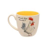Funny Coffee Mug Ceramic Cup What The Cluck - Novelty Gifts Humorous Mugs