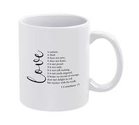 Funny Coffee Mug Love is Patient,Love is Kind. It Does Not Novelty Cup Ceramic Mug White Tea Cup Mug 11oz