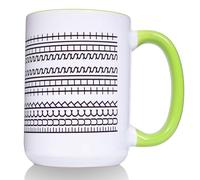 Funny Coffee Mugs，A Novelty Ceramic Coffee Mug with a Hidden Message,Gift for Work Bestie,Friends, Family, Ceramic Cup，A Humorous and Unique Gift for Coffee Lovers (15 OZ Green)