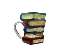 Funny Coffee | Retro Painted 3D Wine Glass And Glass | Kitchen Utensil And Beer For Book Lovers, Bibliophiles, Readers, Writers | Ideal For Home, Office, Gift, Collection And