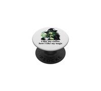 Funny Coffee Sarcastic Witch Gothic-Emo-Music Witches Coffee PopSockets Adhesive PopGrip