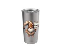 Funny Coffee Saying Mornings are Brew-Tal Sarcastic Gnome Stainless Steel Insulated Tumbler