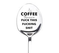 Funny Coffee Spoon Gift for Friend Besties Chrsitmas Gifts for Women Men Cofee Lover Gifts for Husband Wife Birthday Gift for Girlfriend Boyfriend Gifts for Bf Gf Spoons
