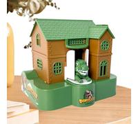 Funny Coin Bank - Cute Stealing Money Saving Box, Dinosaur House Box | Automatic Swallowing with Light and Music Effects, Fun Piggy for Children, Interactive Toy, Kids Birthday Gift Playtime Entertain