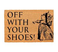 Funny Coir Doormat Off with Your Shoes Front Door Mat Entryway Outdoor Mat with Heavy Duty Front Porch Welcome Mats Entry Natural Coconut Brown Mat Novelty Prank Gift Funny Coir Mat 23.7x15.7 inch