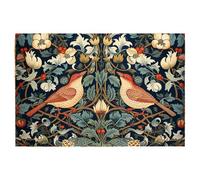 Funny Coir Doormat Welcome Mats with Heavy Duty Front Porch Patio Welcome Mats Entry Natural Coconut Brown Mat Novelty Gift Doormat 23.7 x 15.7 inch (Birds Sitting on a Branch of a Tree)