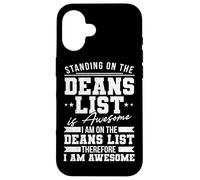 Funny college student deans list Case for iPhone 16