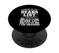 Funny college student deans list PopSockets Adhesive PopGrip
