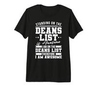 Funny College Student Deans List Premium T-Shirt